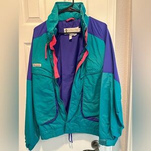 Columbia vintage neon jacket
